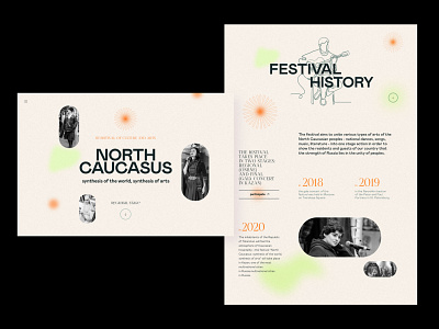 Festival "North Сaucasus" branding clean design minimal ui uidesign ux web web design webdesign website website design