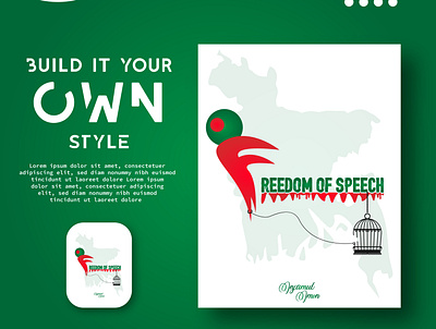 Freedom of speech background creative creative design design flat illustration logo photoshop social media vector