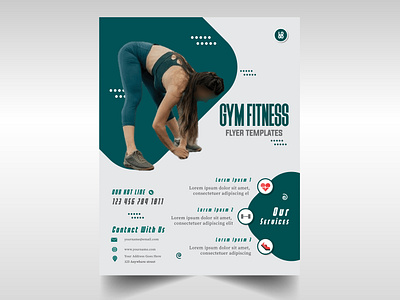 Gym Fitness Flyer Design Template background branding creative design discounts flat flyer food food ads food discounts food flyer illustration shot shot of the day vector