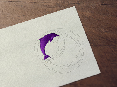 Dolphin Golden Ratio Logo animation branding creative design flat golden ratio graphic design illustration logo photoshop vector