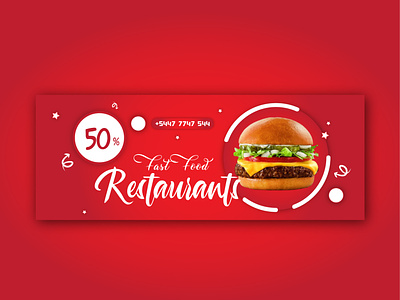 Fast Food Restaurants Social Media Banner