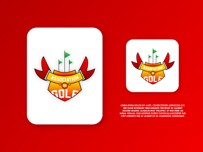 Golf Association Sports Vector Logo Template