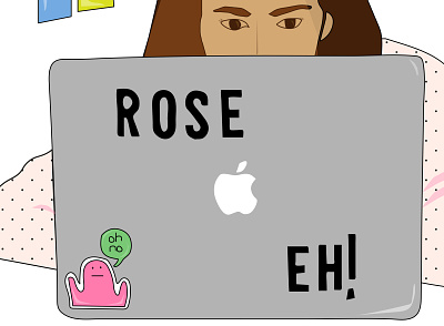 Rose illustrated design illustration