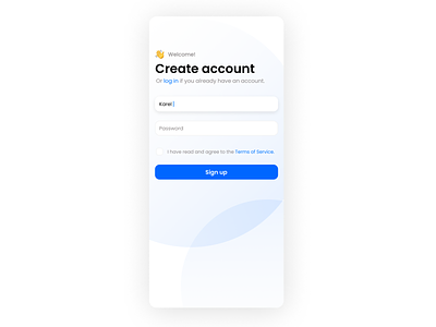 Daily UI 001 - Sign up dailyui