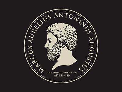 Marcus Aurelius - The Philosopher King coins emperor marcus aurelius romans sketch stoic typography wacom