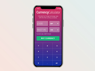 Daily UI - day 4 - Calculator app design app ui design ui
