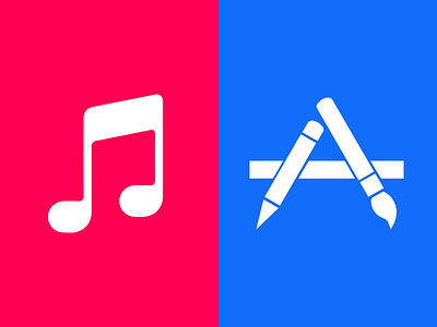 Store icon for iOS 7 appstore ios7 itunes music sketch