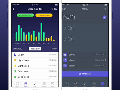 Sleep measurement App