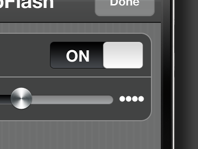 Dark Slider and switch. @2x