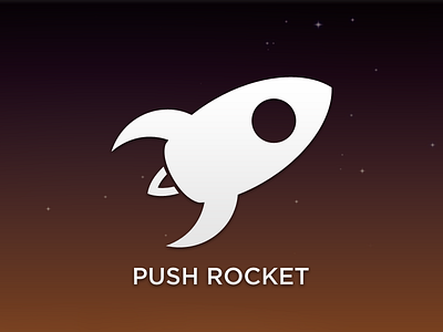 Push Rocket logo rocket safari space