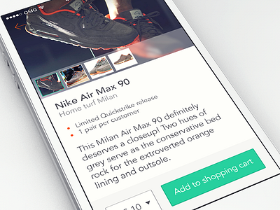 #1 app buy clean flat ios7 kicks photo retail shop ui