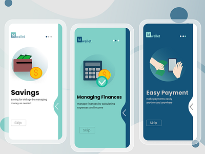 Onboarding Design M-Wallet App