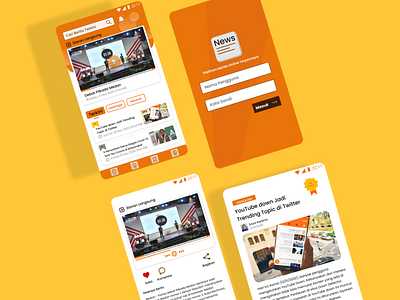Newspaper Mobile App Design interfacedesign mobile app design news app newspaper app uidesign ux