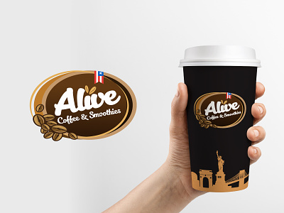 LOGO I Alive Coffee & Smoothies branding coffee logo logo