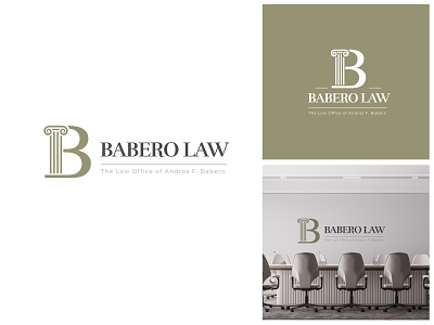 LOGO I Babero Law branding law logo logo
