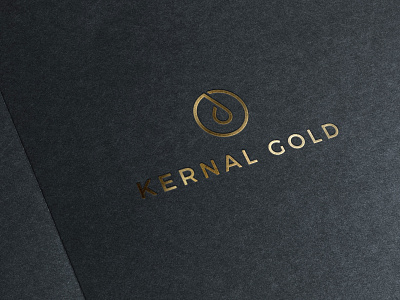 Kernal Gold food brand gold gold foil gold logo logo type logodesign luxury brand minimal logo minimal logo design modern