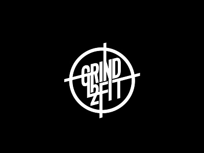 Grind2Fit black white blackandwhite branding dance fitness logo hiphop logodesign logotype typogaphy