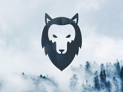 We Are Growth logo animal design logo mark personal winter wolf
