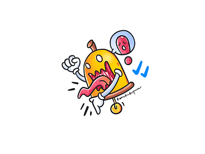 #2 Scary Notification avatar design character design doodle icon illustration notification icon