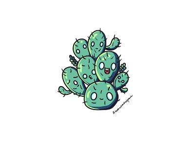 #5 Cactus avatar design cactus cactus icon character design doodle illustration plant icon