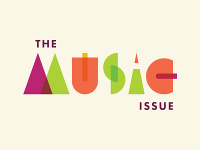 The Classical: The Music Issue Type cover editorial lettering letters magazine shapes type type treatment typography