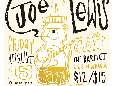 Black Joe Lewis Gig Poster