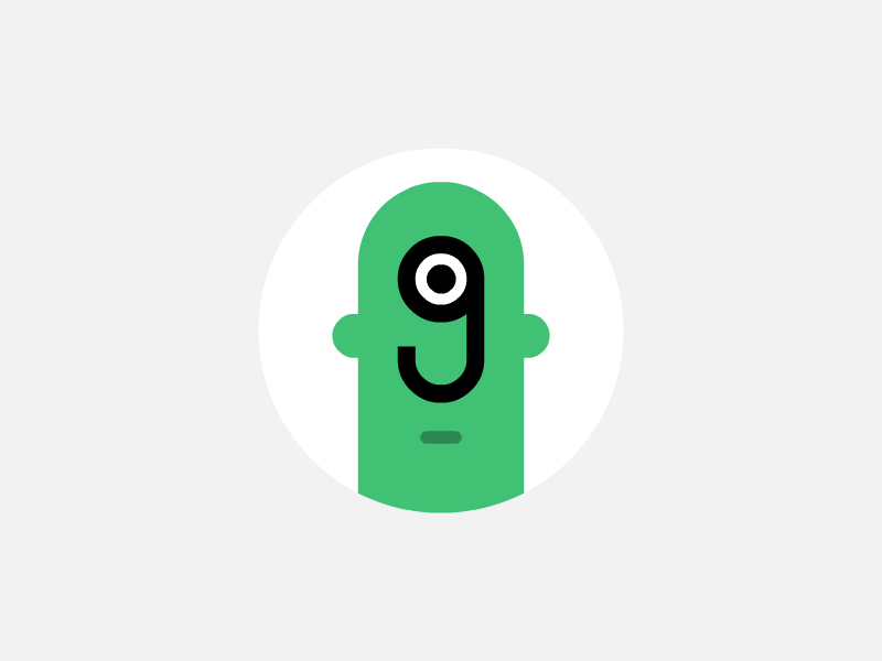 JG animation branding character logo mark monster