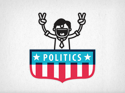 Politics 1 badge flag illustration politician politics presidential usa vector