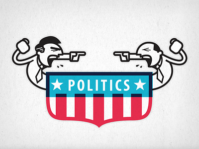 Politics 2 badge flag illustration politician politics presidential usa vector