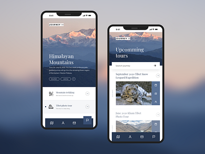 Himalayan Journey app app design colors company concept creative exploration himalayan interface journey layout minimal ui ui design uiux ux design visual design