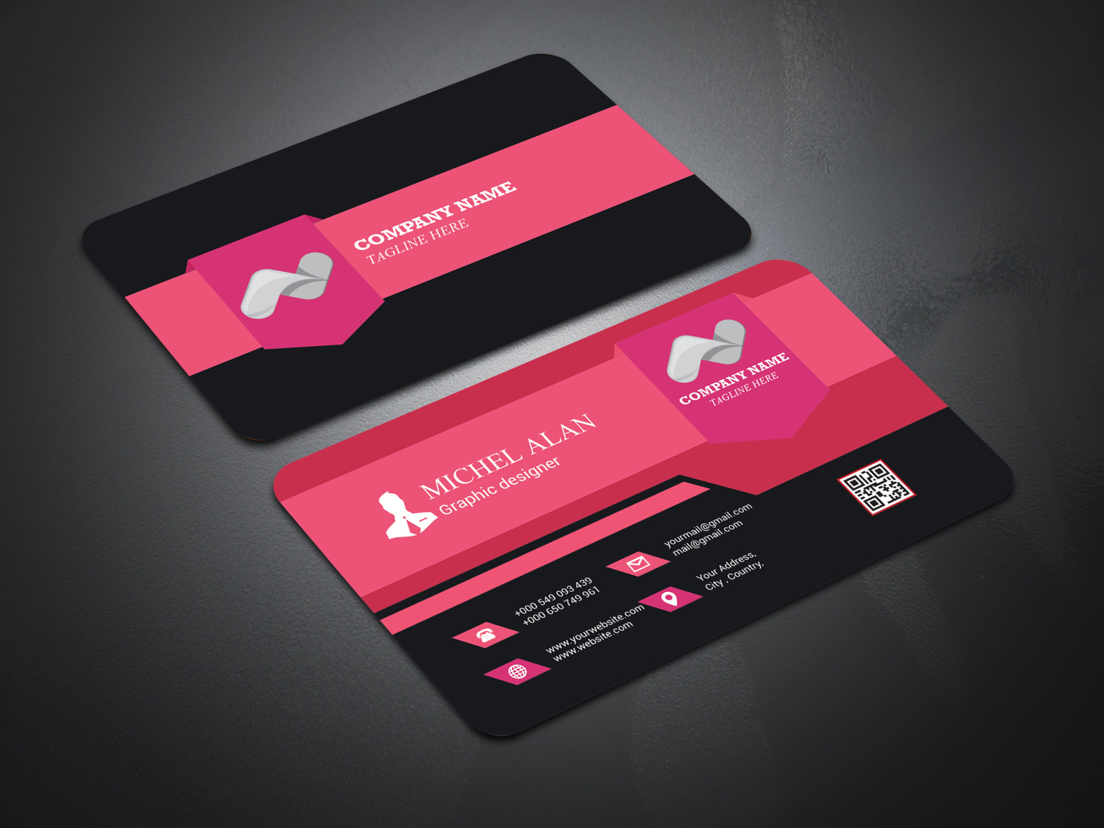 Business Card Design With Mockup by Sazzad Rifat on Dribbble