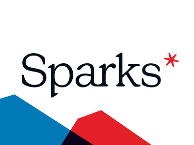 Sparks* logo asterisk brand branding logo logotype podcast sparks startup startup logo