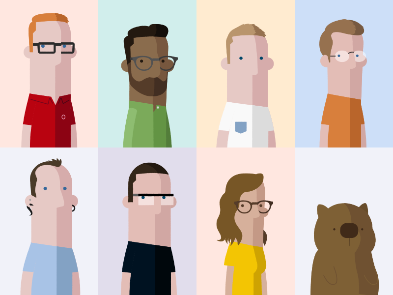 Internal presentation character illustrations cartoon design skyscanner character vector illustration