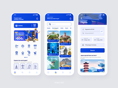 Travel App app design graphic design illustration logo mobile app ui uiux vector