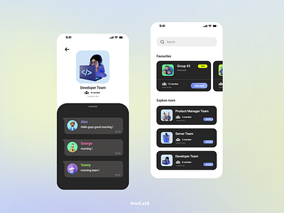 Group discussion app