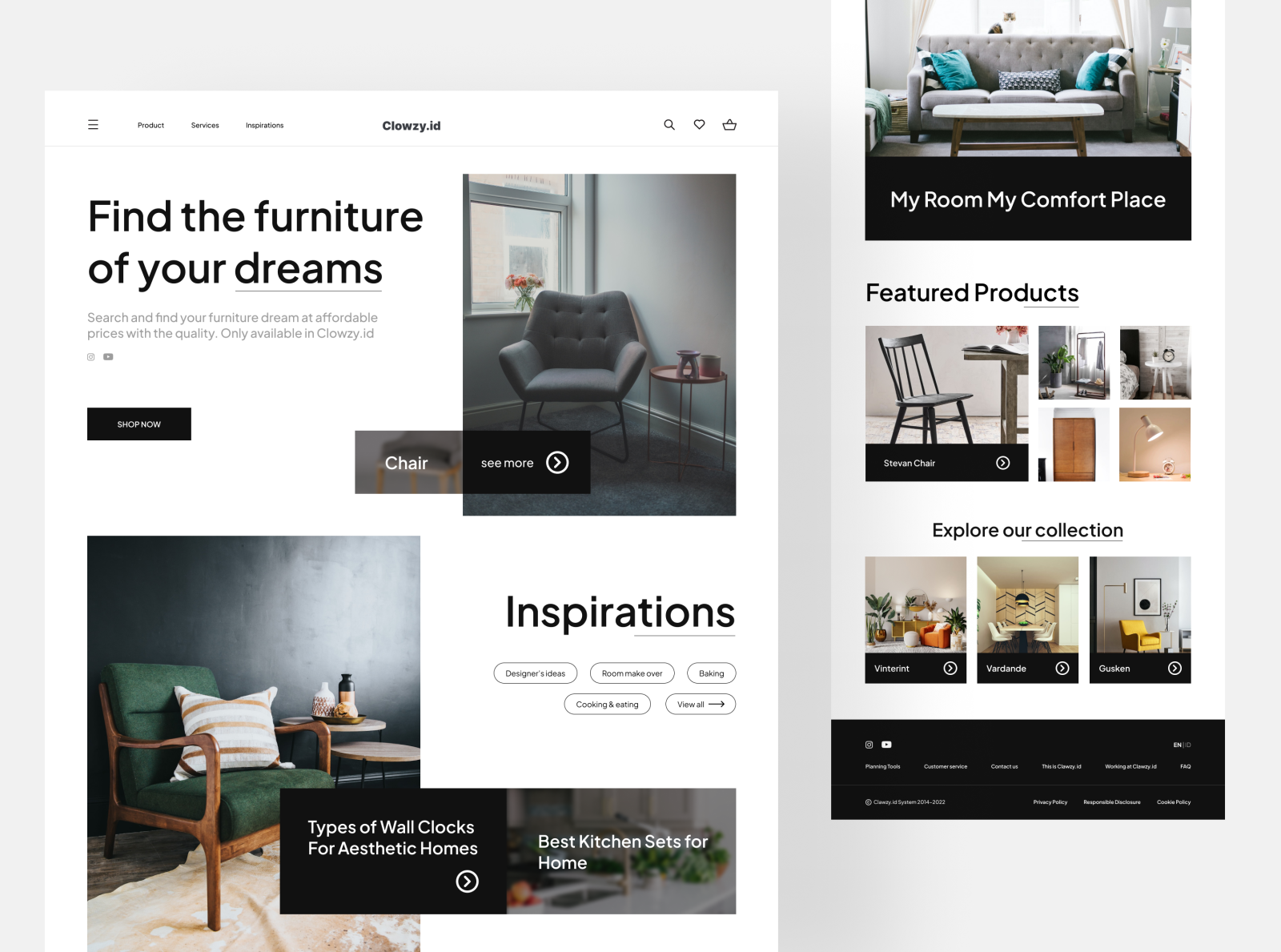 Furniture Web by Mustofa Wisnu Dhamara on Dribbble