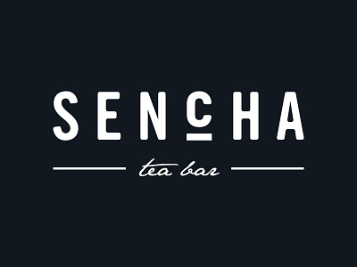 Sencha Logo sencha tea tea bar wordmark