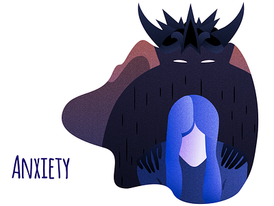 Anxiety health illustration mental psychology