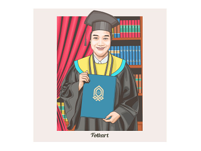 Men Graduation in 2021 2021 amazing art avatar caricature graduation handsome profile design smart ui university vexel young