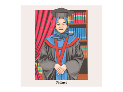 Congrats Graduates art avatar beautifull caricature cartoon graduation illustration instagram post intelligent logo oxford usa vector illustration vectorart