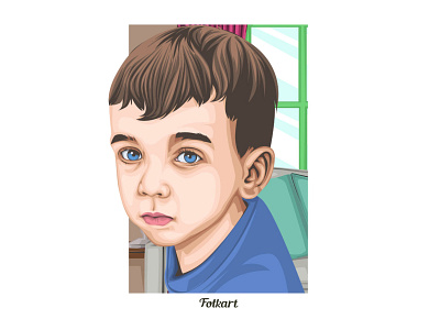 Amazing Digital art art avatar caricature child cute illustration kindergarten nephew photoshop