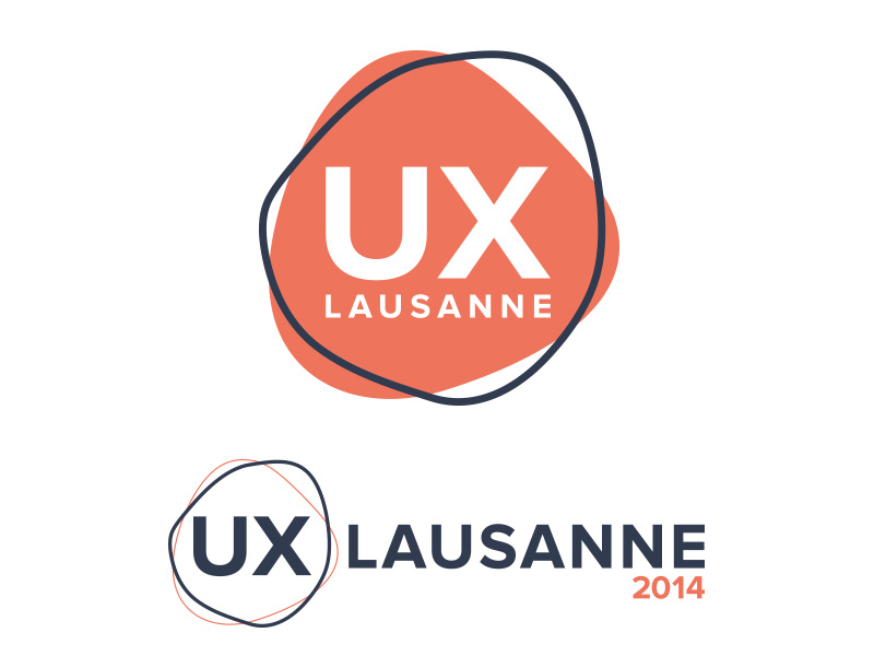 Logo for UX Lausanne logo ux lausanne conference ux