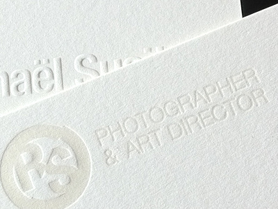 RS letterpress business card business card letterpress paper print raphael susitna