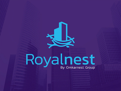 Royalnest logo - Real Estate app design branding conceptual design design flat icon logo logo design logodesign real estate realestate realistic ui