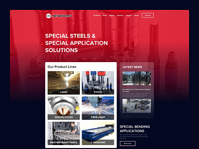 GVK Metalforms Website creative website industry interfacedesign website website design