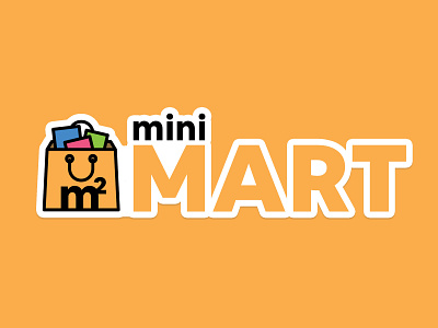Minimart Logo branding conceptual design flat icon illustration logo logodesign mart logo shopping logo