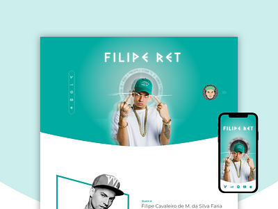 Daily UI - #003 (Landing Page - Rapper) designer mobile ui ui uidesign uidesigner uiux ux ux ui web design webdesign