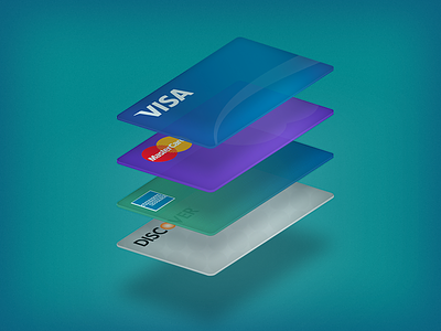 Credit Cards american express amex card cards credit card credit cards discover illustration logo mastercard visa