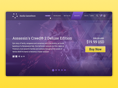 Gamestore cart deal game landing menu online price shop store web xsolla