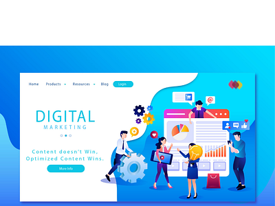 DIGITAL MARKETING AGENCY WEB LAYOUT